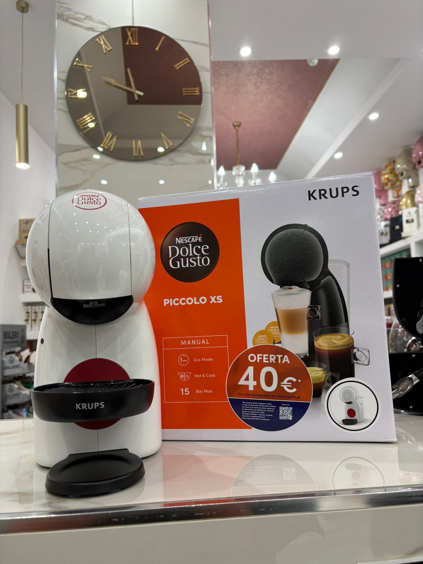 Krups XS Piccolo Bianca Macchina caffè