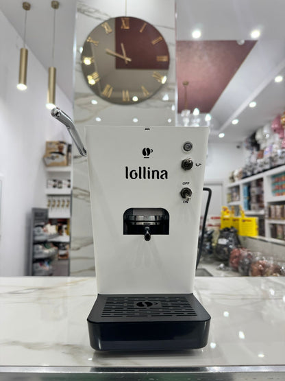 Lollo Caffè Macchina per Cialde Lollina bianca + 40 Cialde in Omaggio