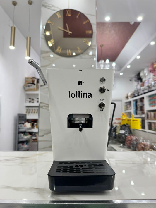 Lollo Caffè Macchina per Cialde Lollina bianca + 40 Cialde in Omaggio