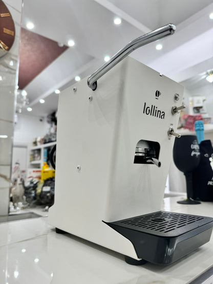 Lollo Caffè Macchina per Cialde Lollina bianca + 40 Cialde in Omaggio