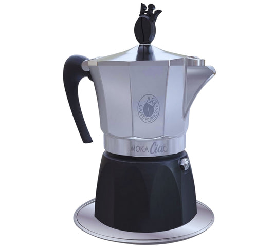 Moka Ciao Induzione CAFFÈ BORBONE moka compatibile con cialde ESE 44mm + 15 cialde omaggio