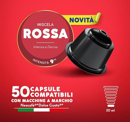 Caffè Borbone  - 50 capsule - Compatibili con le Macchine Nescafè®* Dolce Gusto®* Visita lo Store di CAFFÈ BORBONE