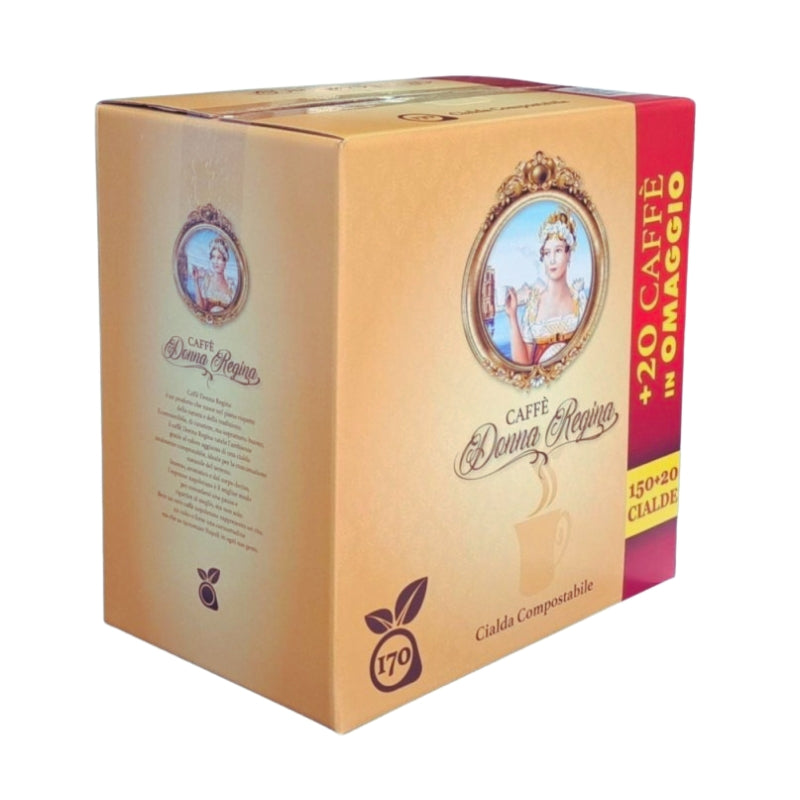 150 Cialde Donna Regina Miscela Forte Napoletano + 20 cialde in omaggio - Totale 170 cialde °