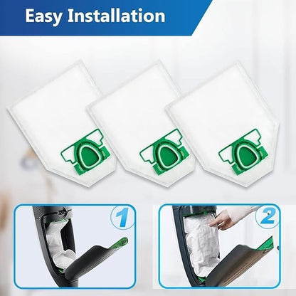 FP - 6 sacchetti compatibili per aspirapolvere vorwerk folletto vk200 - vk220s scope elettrica