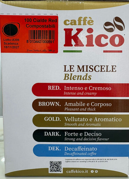 100 cialde KICO Miscela R ed