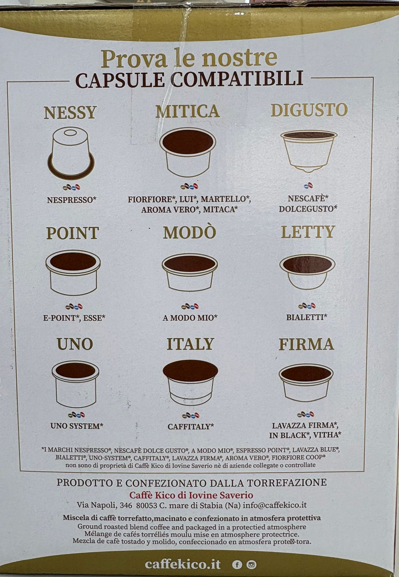 100 cialde KICO Miscela R ed