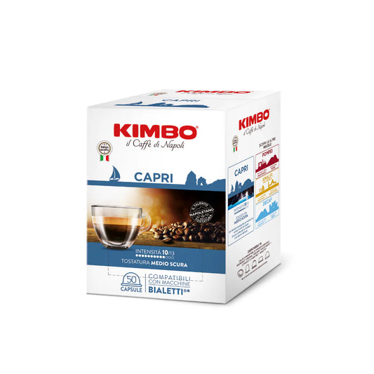 50 Capsule Caffè Kimbo Compatibili BIALETTI Miscela CAPRI