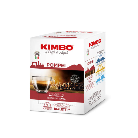 50 Capsule Caffè Kimbo Compatibili NESPRESSO Miscela POMPEI