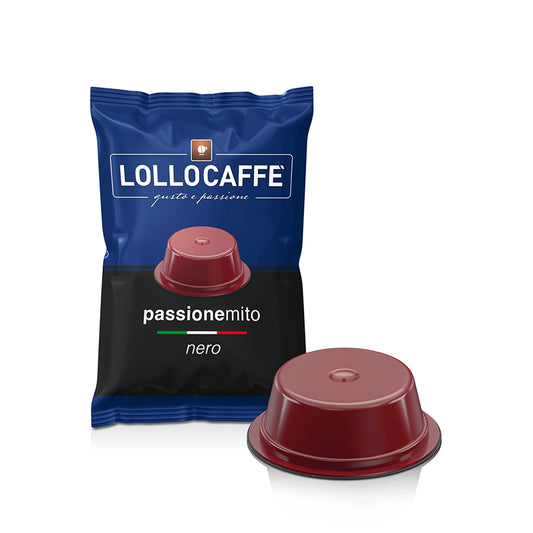 100 Capsule Caffè Lollo compatibile Lavazza A Modo Mio miscela NERA