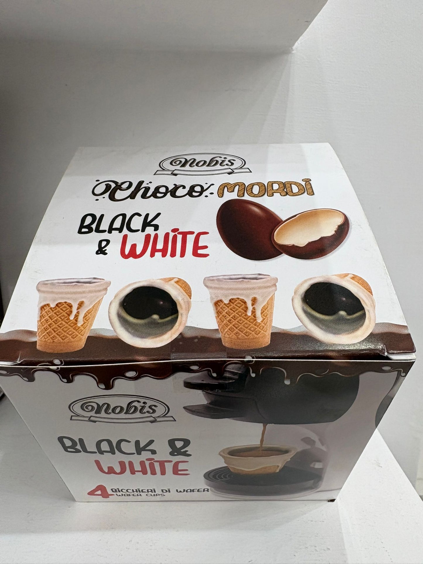 NOBIS CHOCO MORDI BLACK WHITE 4pz