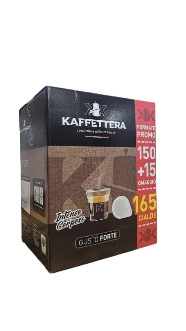 kaffettera 165 cialde gusto forte e cremoso