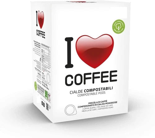 150 Cialde E.s.e. 44 mm Caffè I Love Koffee miscela ROSSA