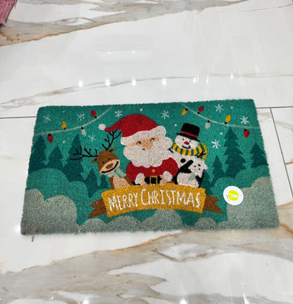 Tappeto Zerbino di Natale Natalizio in Cocco 17x40cm