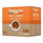 100 Capsule Caffè Toraldo compatibile Lavazza A Modo Mio miscela FORTE E CREMOSO