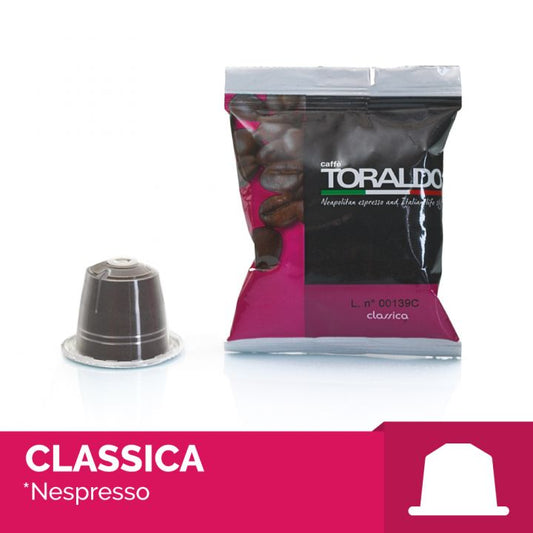 100 Capsule Caffè Toraldo Compatibili NESPRESSO Miscela CLASSICA