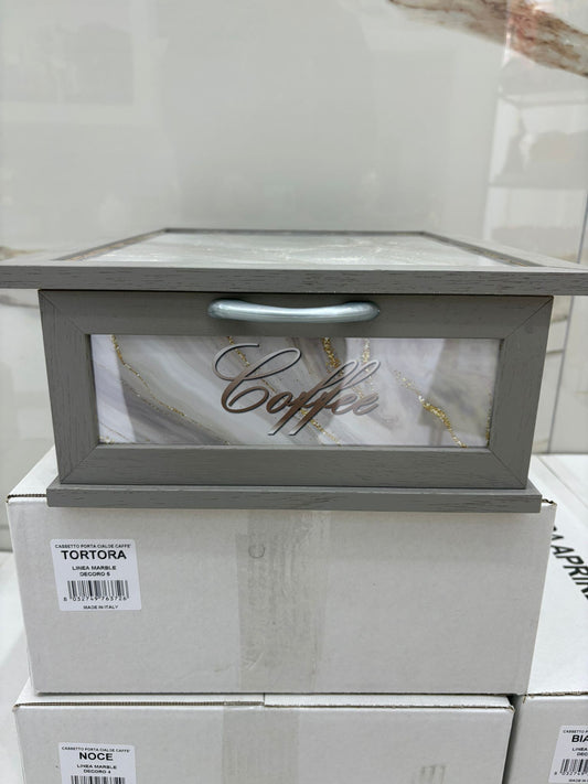 CASSETTO PORTA CIALDE O CAPSULE  TORTORA